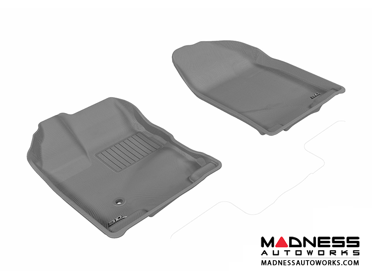 Ford Edge Floor Mats (Set of 2) - Front - Gray by 3D MAXpider